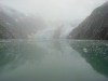Foggy glacier